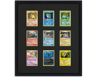 Pokemon Card Frame Display 9 Opening Frame fitted for 9 Toploader Card Sleeves | Baseball Card | Pokemon Card | Magic Card | Trading Card