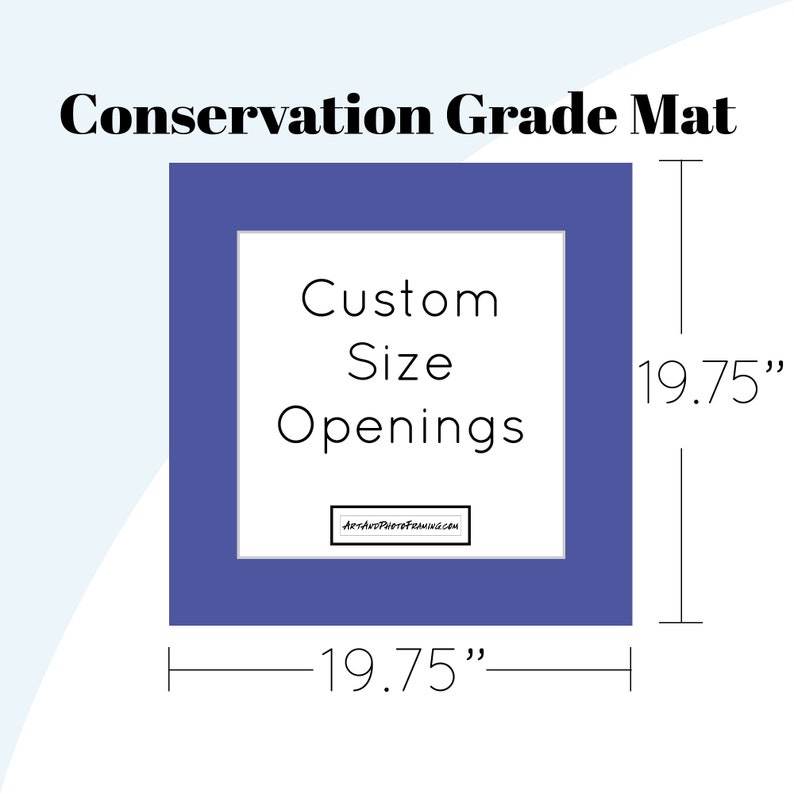 19.75x19.75 Mat Board 19.75 x 19.75 Ikea Ribba Picture Frame Matboard for any size Photo