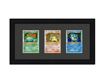 Pokemon Card Frame Display 3 Opening Frame for 3 Toploaders or Card Sleeves | Baseball Card | Pokemon Card | Magic Card | Trading Card