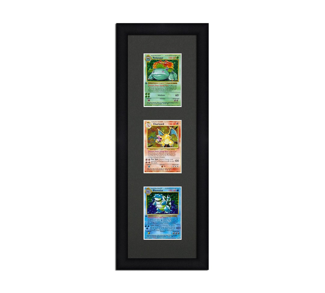 Pokemon Card Frame Display 3 Opening Frame for 3 Toploaders or Card