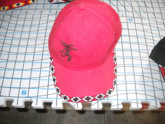Beautiful Handmade Beaded Southwestern Ball Cap Hat - Etsy display picture 1