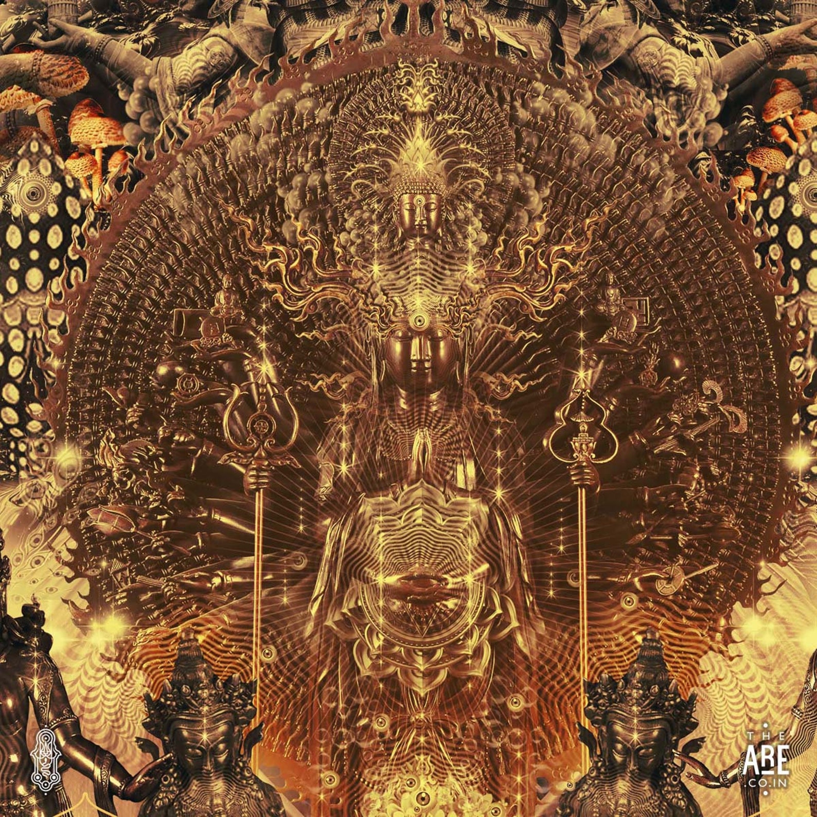 Celestial Buddha ArtVisionary Art Psychedelic Art Digital Etsy