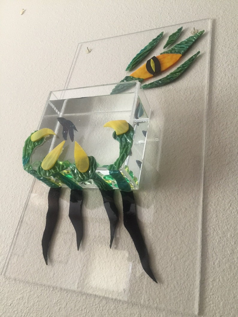Handmade claws art stained glass mosaic fish tank wall mount  Etsy Handmade claws art stained glass mosaic fish tank wall mount  Etsy