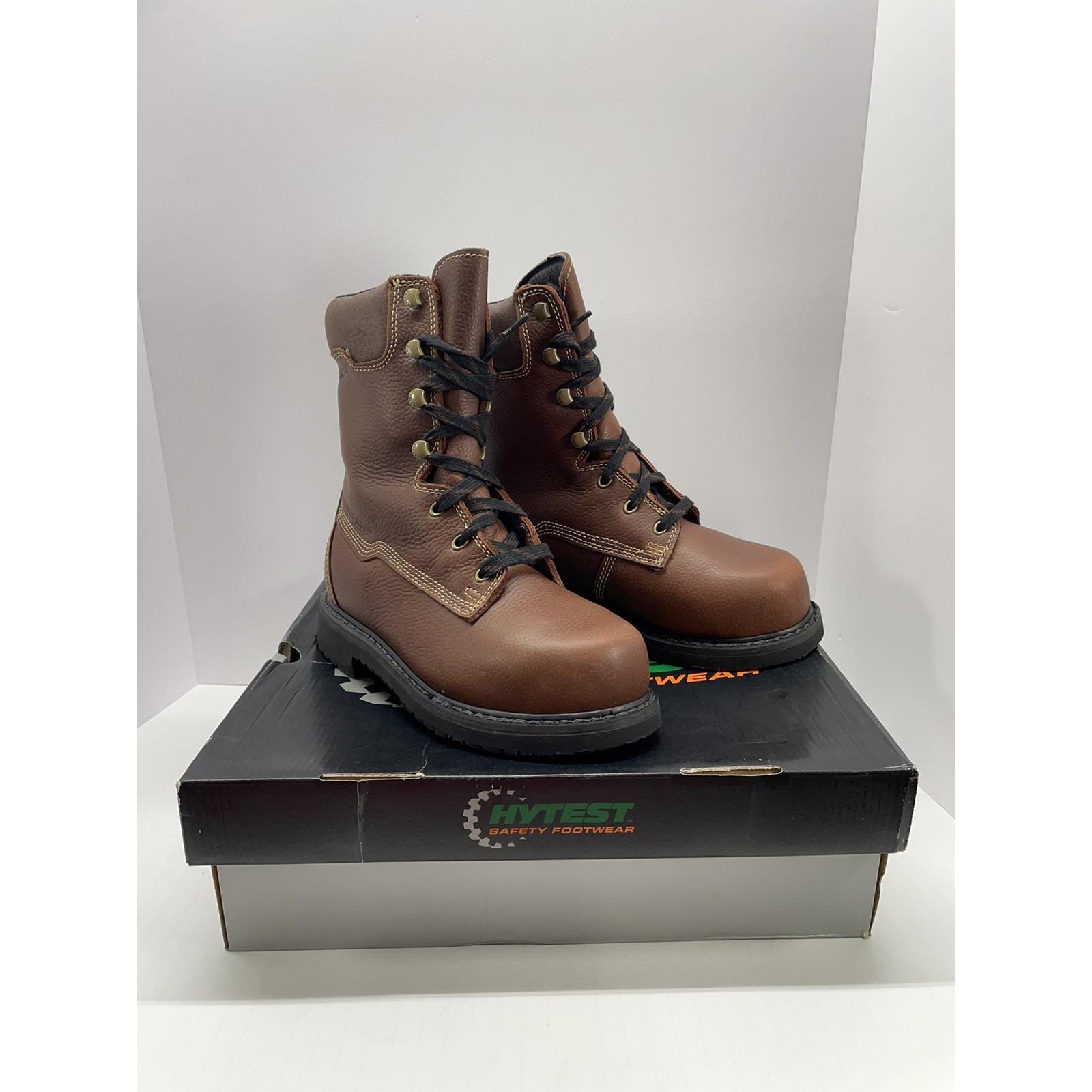 Hytest work boots steel toe waterproof leather boots men’s size 8.5 Male Hytest Unisex 6 main image 3