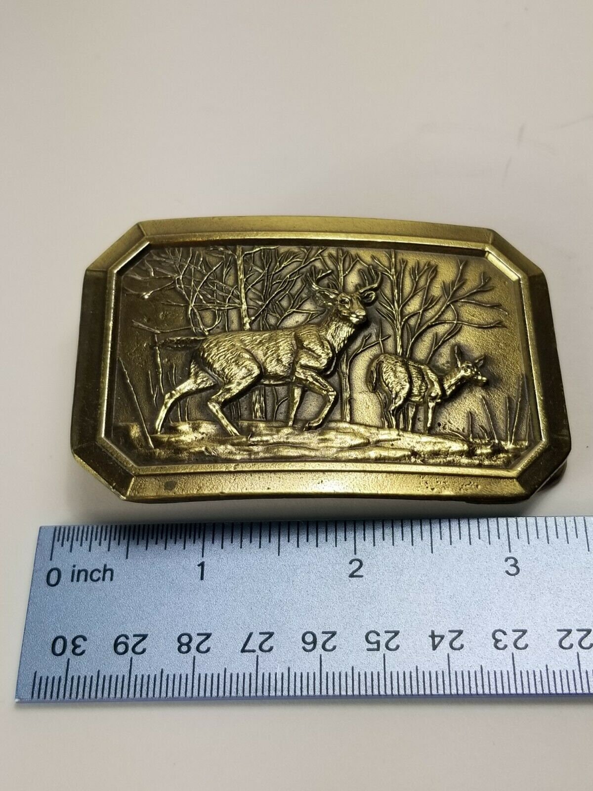 VTG The Great American Belt Buckle Co 1976 D520 BRASS Buck Etsy