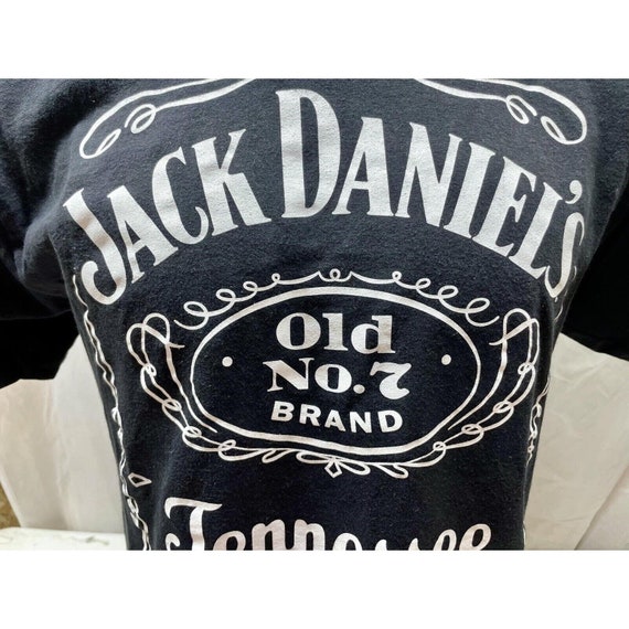 Jack daniels whiskey black t-shirt 100% cotton Si… - image 5