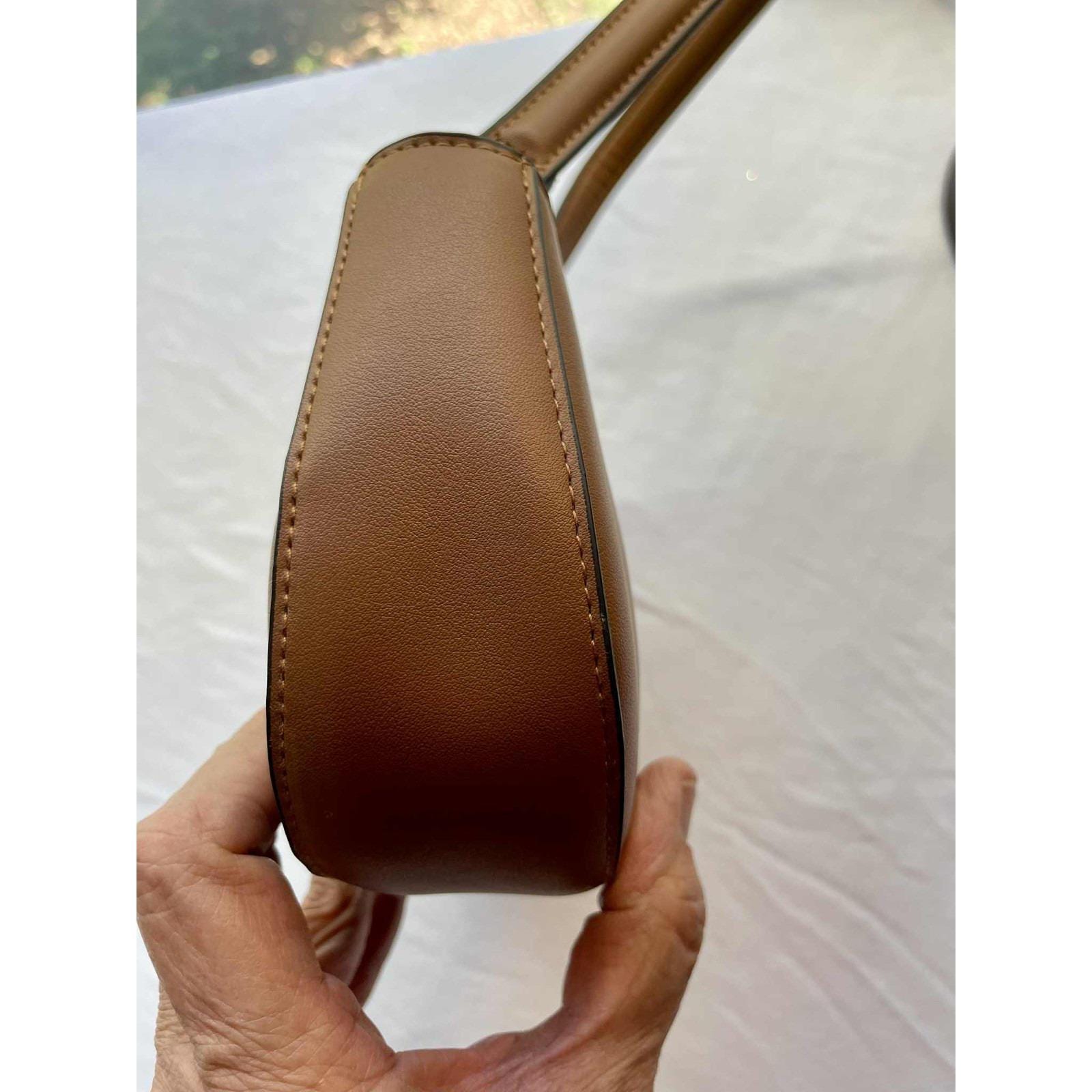 Vintage 90's Inspired Leather Shoulder Bag With Acrylic Chain