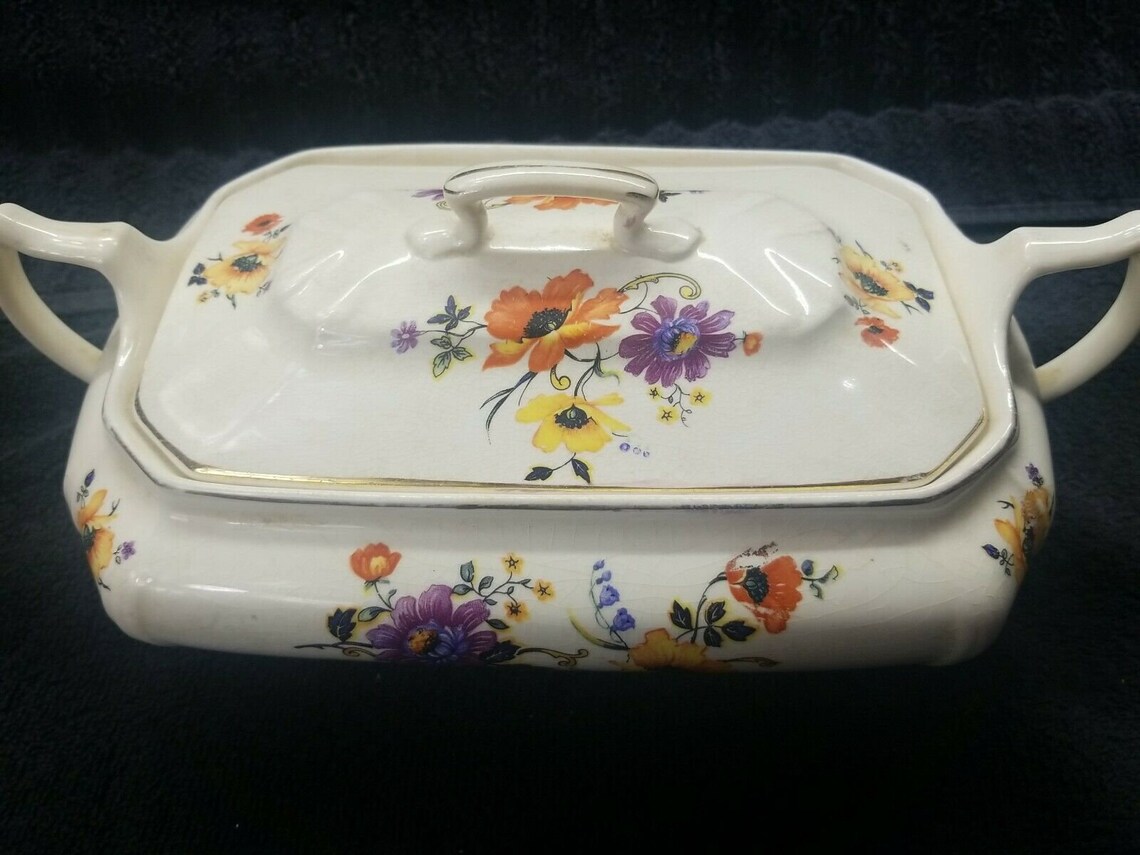 VTG Limoges USA China Co Porcelain Vegetable Serving Bowl Etsy