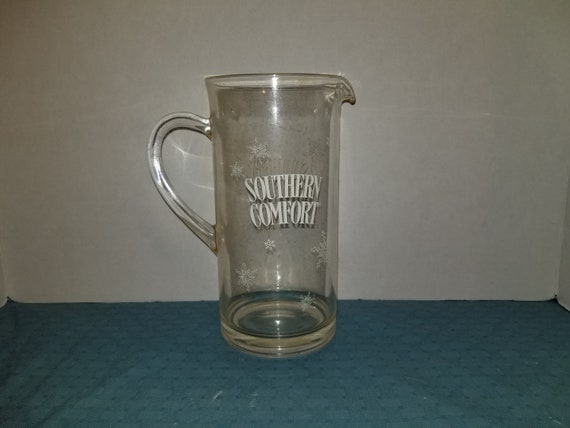 Vintage Plastic Southern Comfort Christmas Time Pitcher Etsy