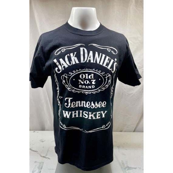 Jack daniels whiskey black t-shirt 100% cotton Si… - image 1
