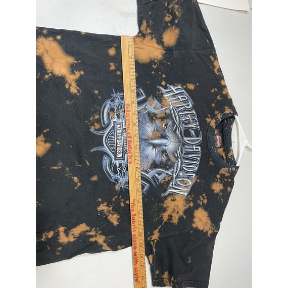 VTG Bleached Harley Davidson T-Shirt Bud’s Evansv… - image 10