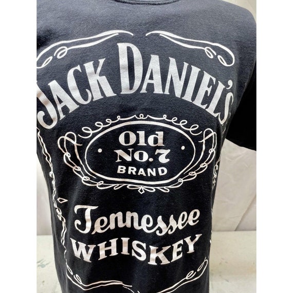Jack daniels whiskey black t-shirt 100% cotton Si… - image 2