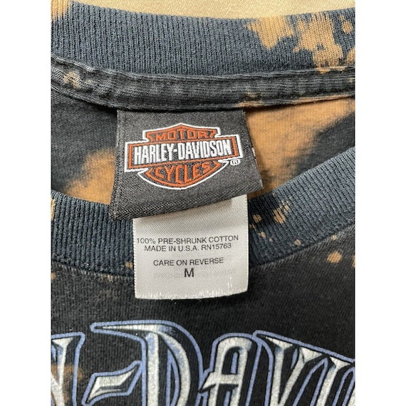 VTG Bleached Harley Davidson T-Shirt Bud’s Evansv… - image 6