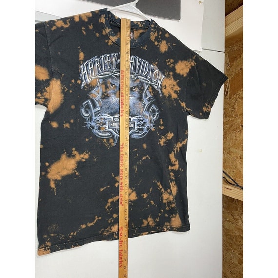 VTG Bleached Harley Davidson T-Shirt Bud’s Evansv… - image 9