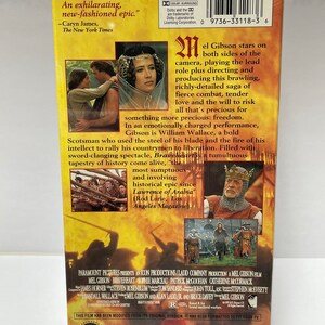 Braveheart (VHS, 1995, 2 Tape Set) Paramount Water Mark Mel Gibson New