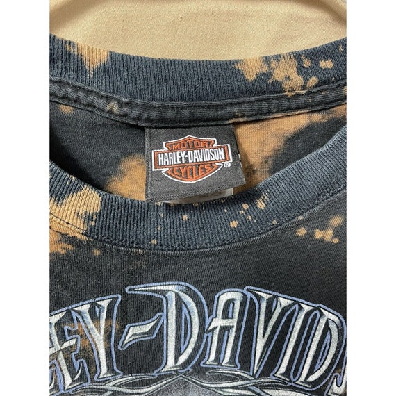 VTG Bleached Harley Davidson T-Shirt Bud’s Evansv… - image 5