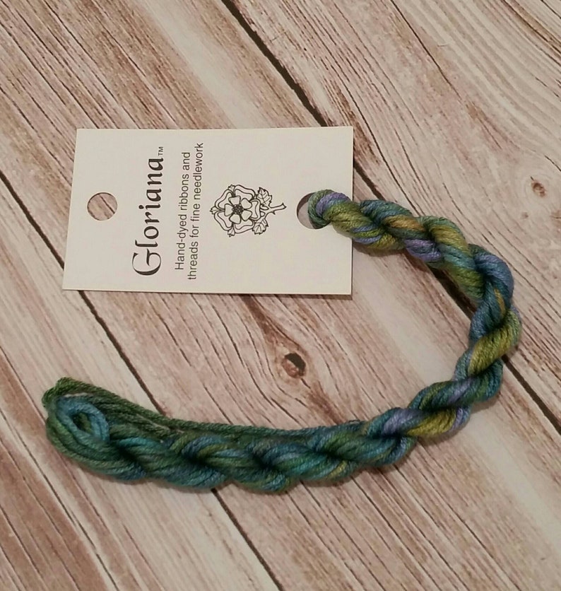 skein 067 12 stranded Rain Forest \u2013 GlorianaSilk Embroidery Thread5.5mtrs