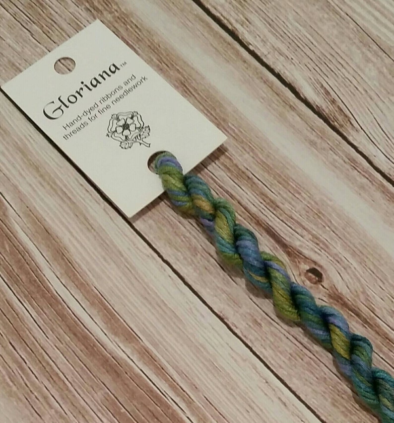skein 067 12 stranded Rain Forest \u2013 GlorianaSilk Embroidery Thread5.5mtrs