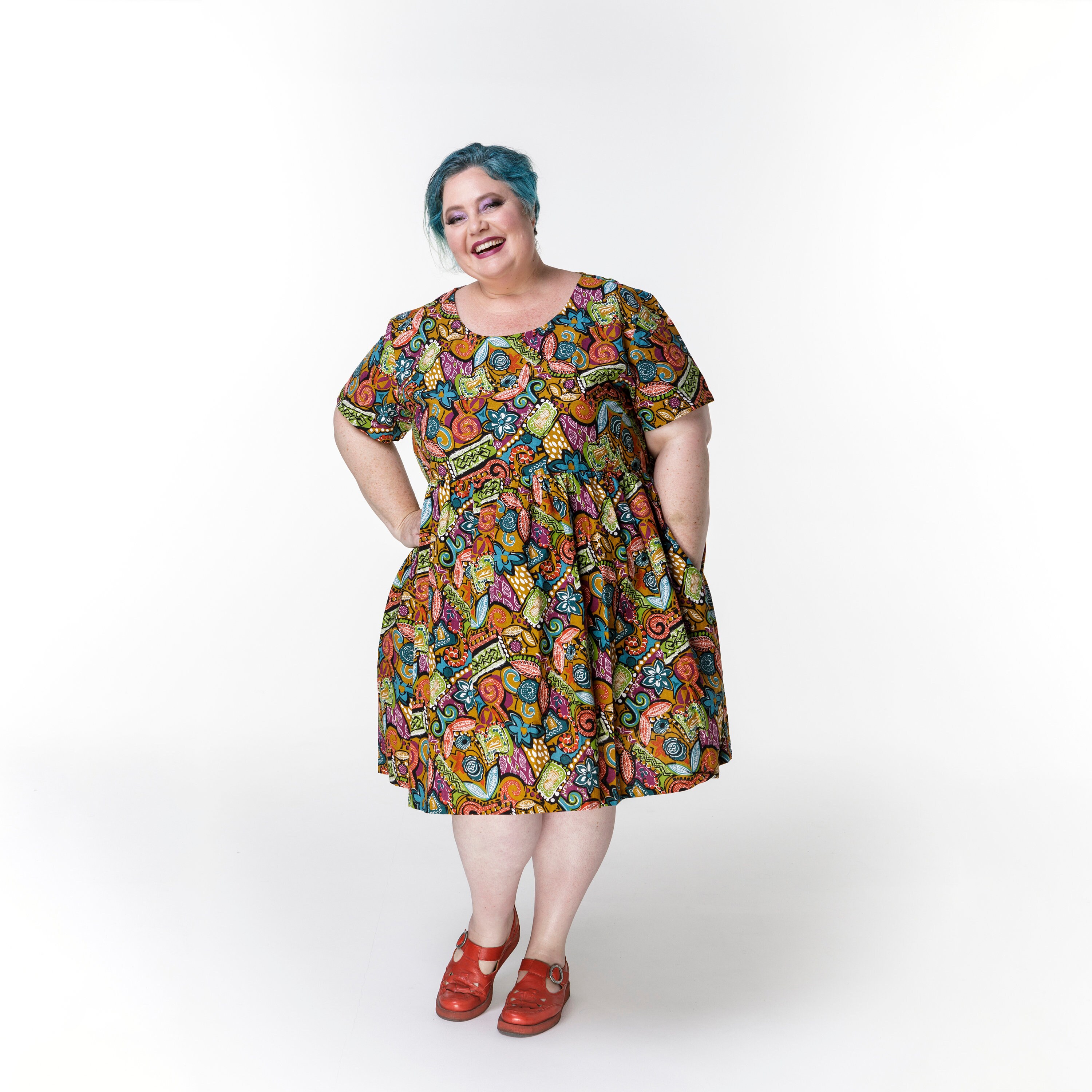 plus size tiki dress