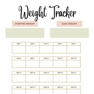 Weight Loss Tracker