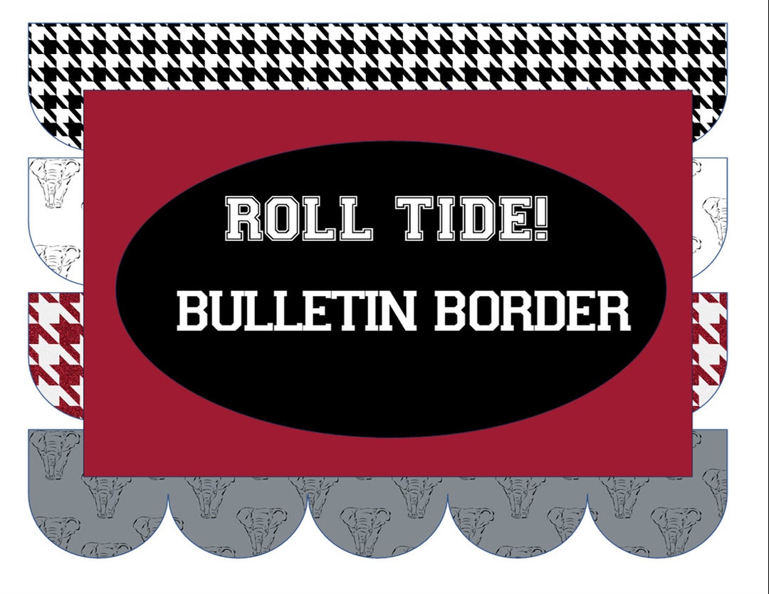 Tide Border Roll Tide! Bulletin Board Border for Classroom - Etsy