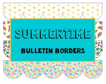 Summertime Bulletin Board Borders