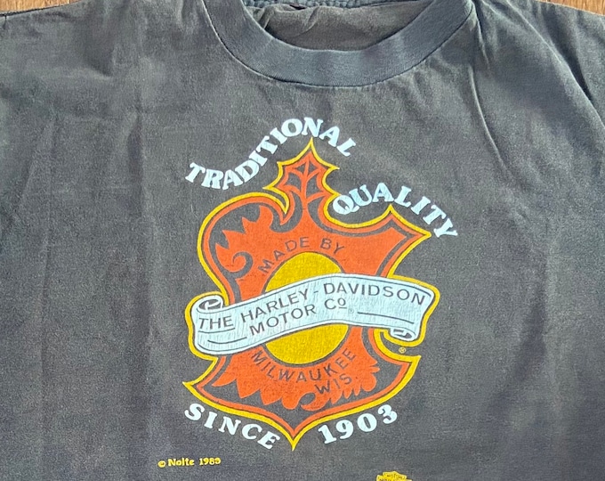 1983 Harley Davidson Traditional Quality Since 1903 Tee
