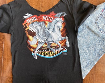 1990 3D Ride with the Wind Hand Cut Tee