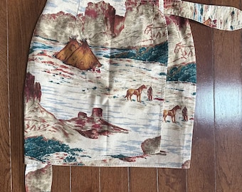 Vintage Southwestern Wrap Skirt