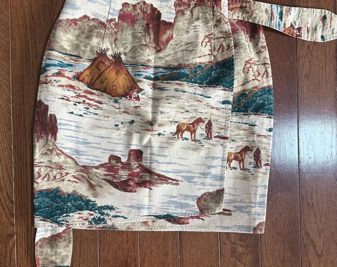 Vintage Southwestern Wrap Skirt