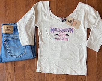 1995 Harley Davidson Deadstock Scoop Neck Shirt