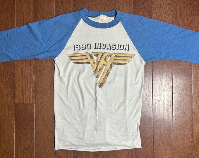 Vintage 1980 Van Halen Raglan Concert T-Shirt