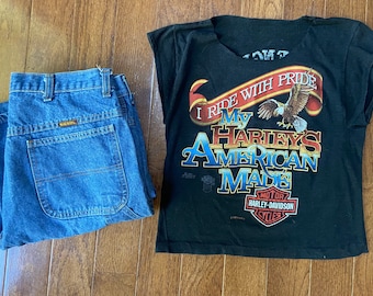 1989 3D Emblem My Harley's American Made