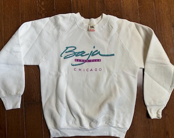 Vintage 90s Beach Club Chicago Crewneck Sweatshirt