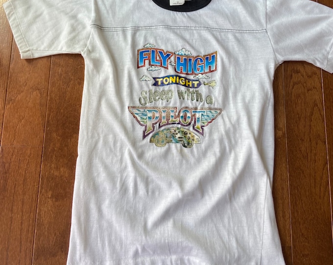 Vintage Fly High Tonight, Sleep with a Pilot Tee