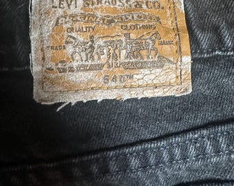 Vintage Made in USA Levi Strauss Black Relaxed Fit Jeans