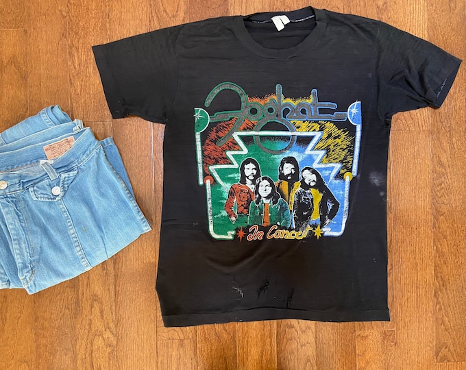 Vintage Foghat In Concert Paper Thin Tee