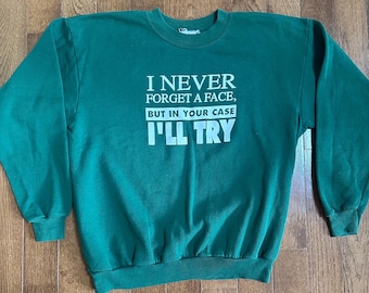 1990s Kelly Green Classic Crewneck Sweatshirt
