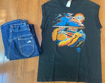 1980s RARE Ride Free Harley Davidson Sleeveless Tee