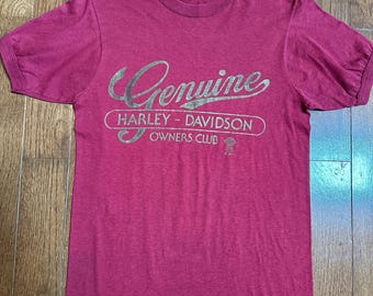 1970s Genuine Harley Davidson Owners Club Tee