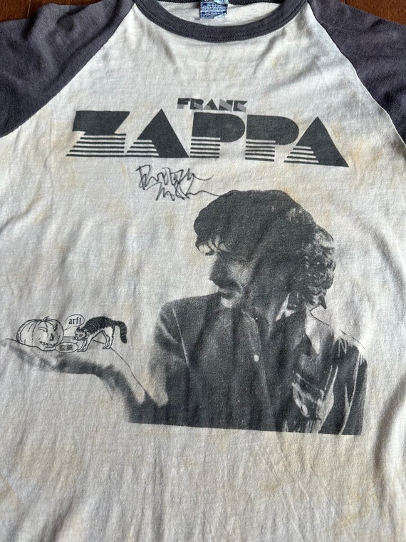 1980 Signed Frank Zappa Raglan - image 3