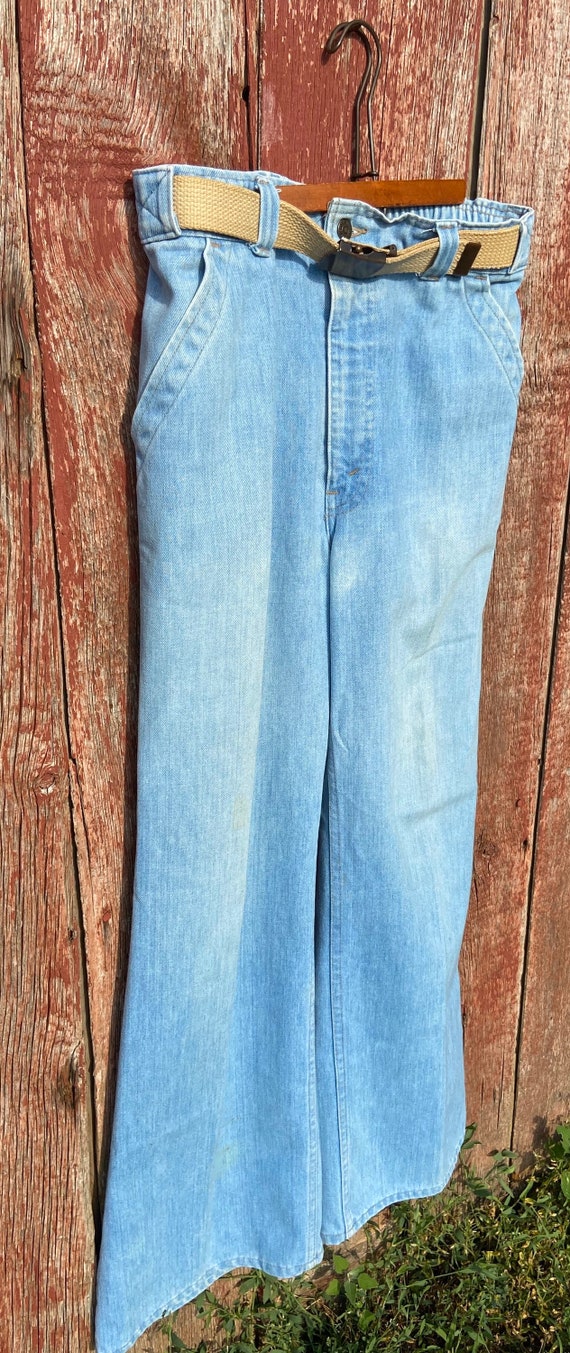 1970's Orange Tab Bell Bottom Levis