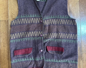 1990s Impact Southwestern Western Vest