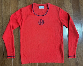 Vintage 1950s Style Hand-Frame Knit Sweater