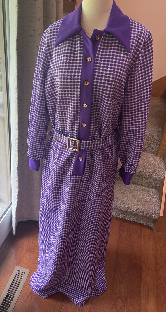 1960's Purple Daphne Dress - image 2