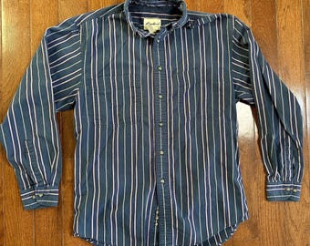 Vintage Eddie Bauer Striped Button Down