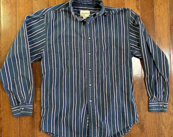Vintage Eddie Bauer Striped Button Down