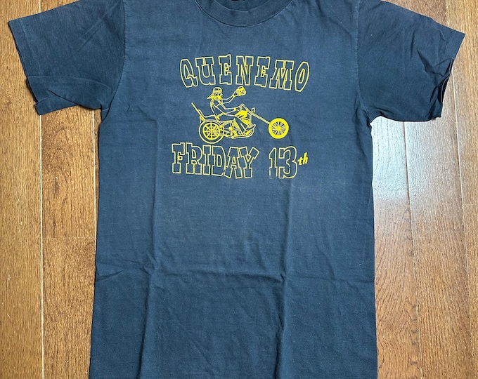 Vintage Quenemo Friday the 13th Biker T-Shirt