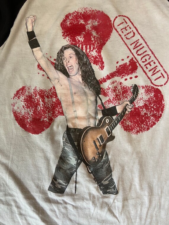 1982 Ted Nugent "Nugent Rules" Raglan - image 5
