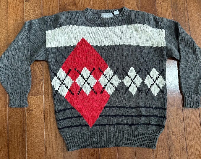 Vintage 1980s Joyce Acrylic Knit Sweater